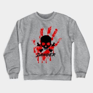 Skull Danger Crewneck Sweatshirt